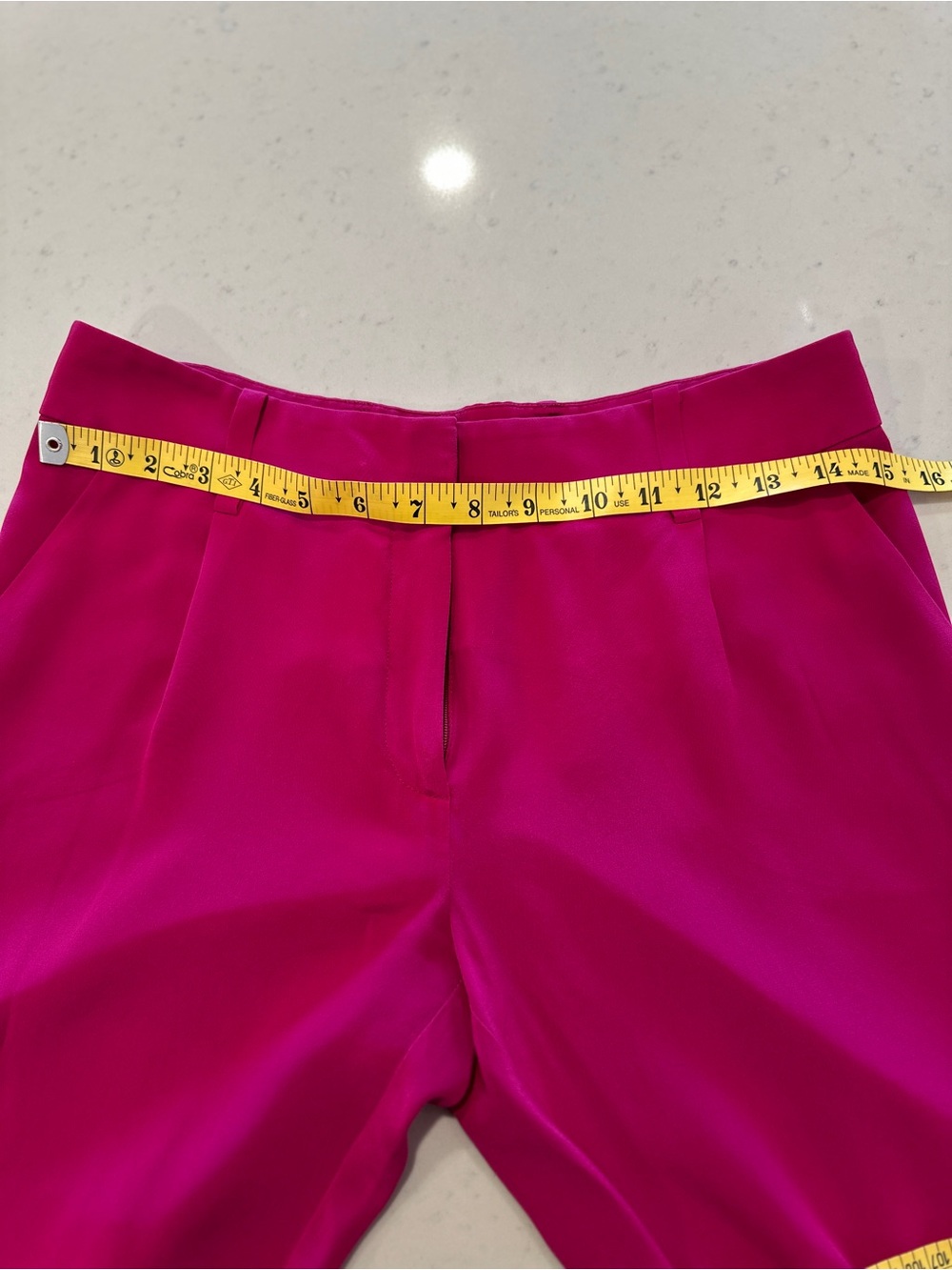 NWOT Diane Von Furstenberg 100% Silk Pants Pink Size 2 Straight Leg - Picture 5 of 8